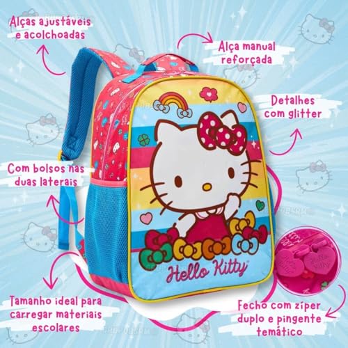 Mochila Escolar Infantil Feminina Cilindro Mágico 4D Volta as Aulas Material Escolar Bolsa Escola (H