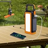 【2025新型】ソーラー ランタン LED ランタン キャンプランタン USB充電式 スマートフォン充電可能 小型無階調光 6種類のライトモード IPX4防水ソーラーライトキャンプ用品 ぶら下げ 折りたたみ式 防災停電節電対策 超高輝度 日本語取扱説明書付き