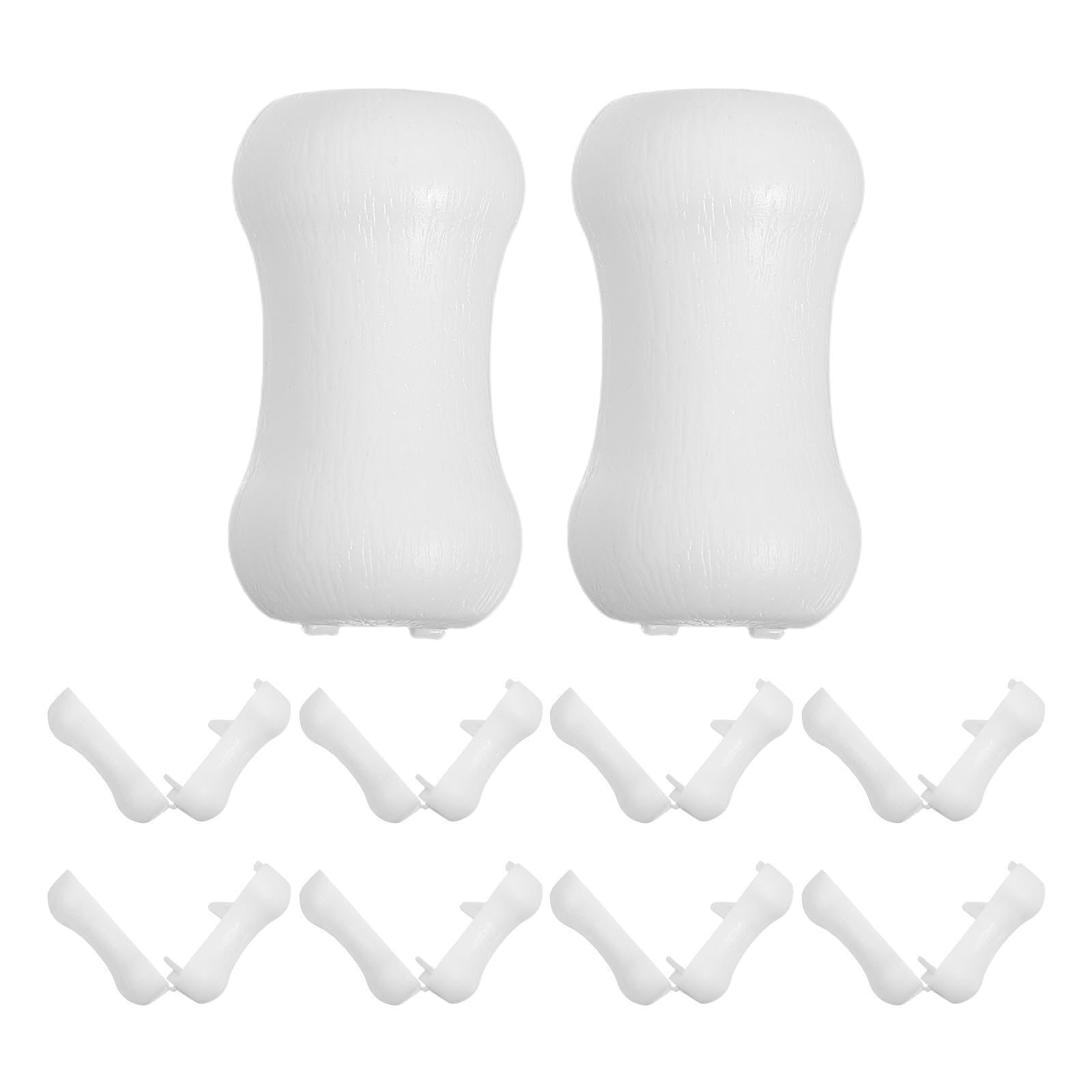 Pomos para cordón de persiana de seguridad y colgantes decorativos cilíndricos, pack de 10