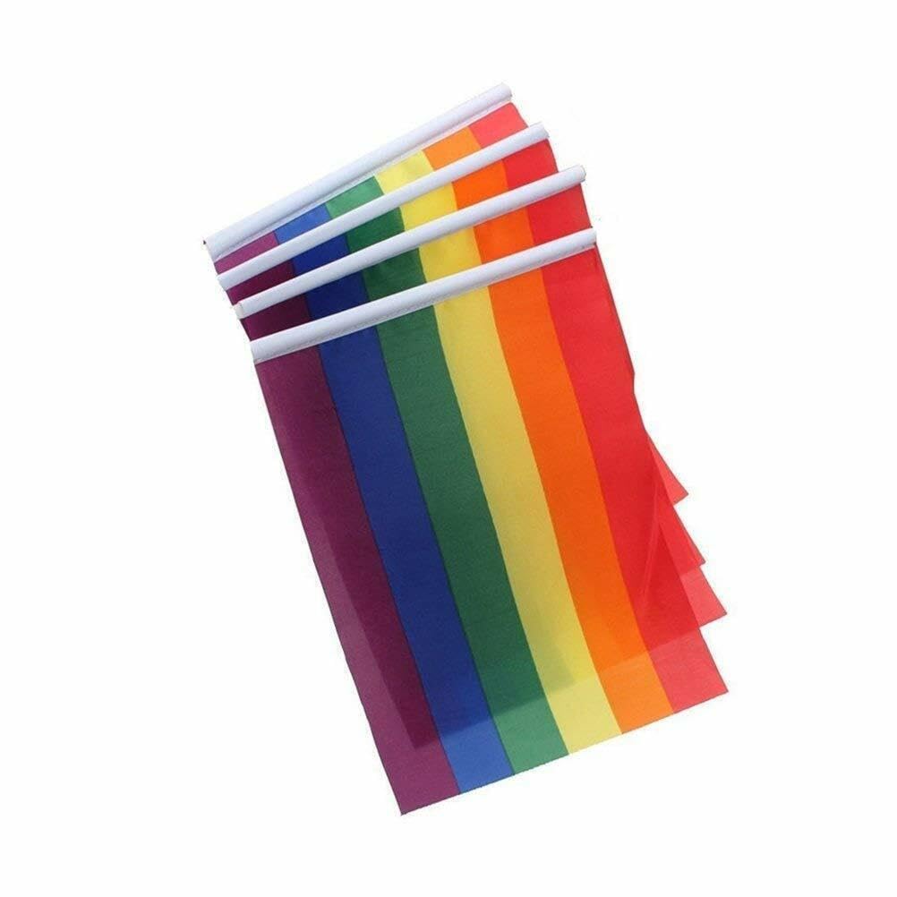 Décoration Fierté Gay Drapeau Arc-en-Ciel LGBT - Guirlande 8 Mètres, 28x18 Cm - Polyester Résistant - Décoration Fierté, Fête, événements Guirlande Pride 8 Mètres