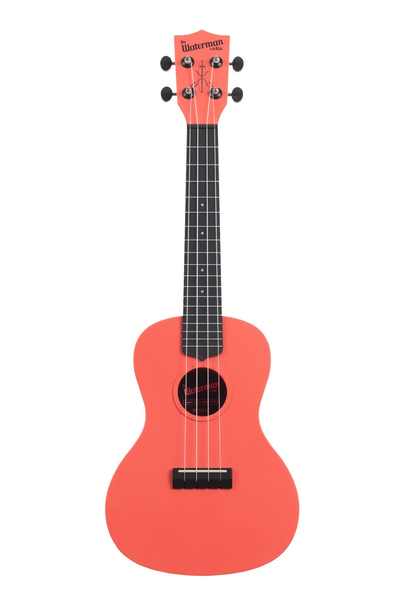 Kala Brand Music Co. The Waterman Beach Collection Ukulélé 4 cordes Droite Rose crépuscule Concert (KA-WMS-PK-C)