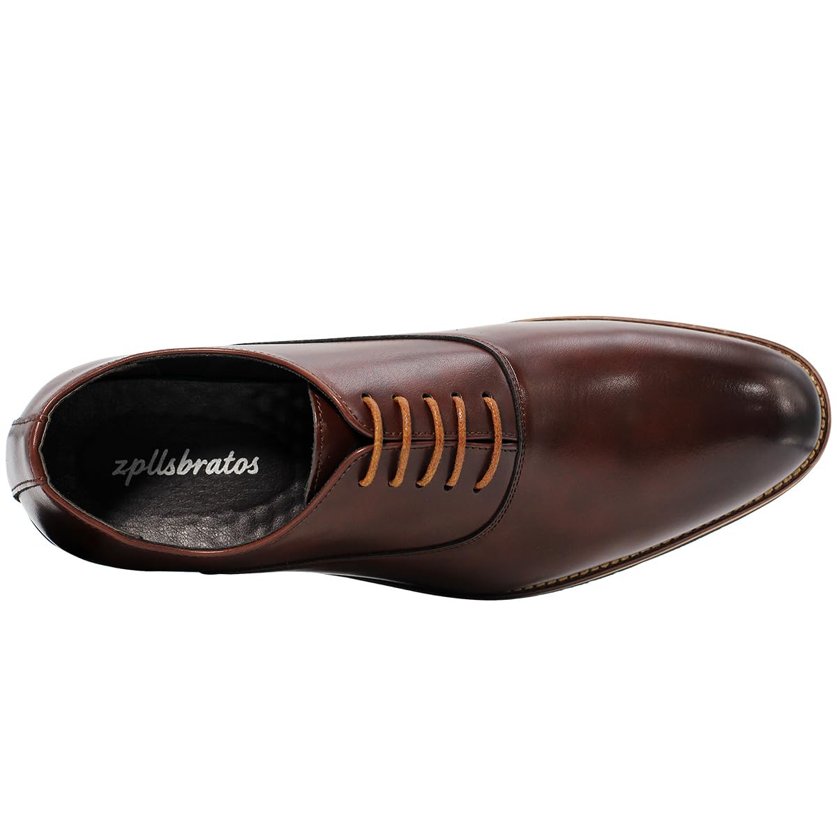 Zapatos de Vestir Hombres Oxford Derby Clásico | Zapatos de Cordones Traje Formal Oficina Boda Comercio Clásico Marrón Negro 40-48