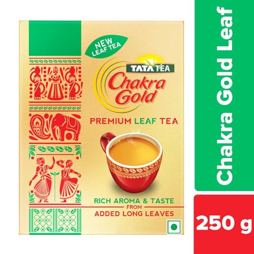 Image of Tata Tea Chakra Gold Premium Leaf, Rich Aroma & Taste, Black Tea With Leaf, 250 gram (Pack of 2)