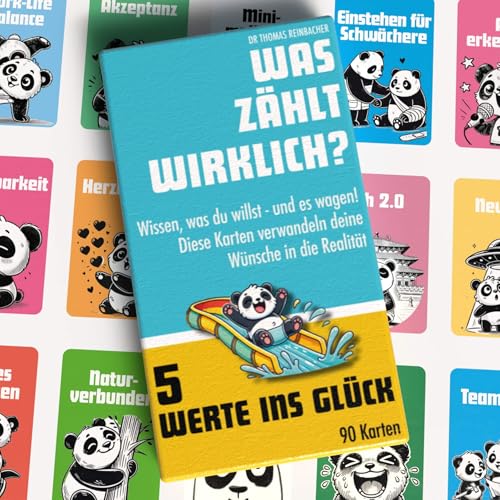 Himmelblau 5 Werte ins Glück Karten