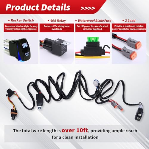 Image of Cooling Fans Wiring Harness Kit for Polaris Ranger RZR General