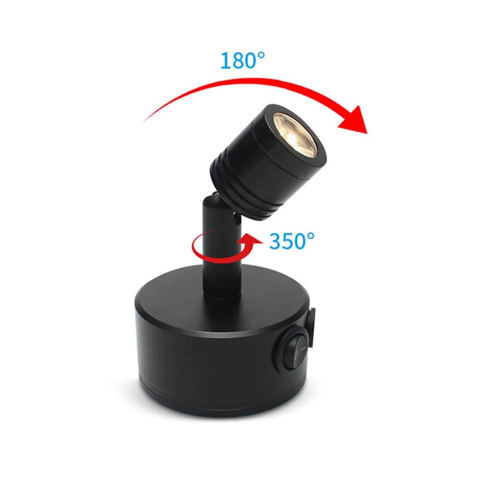 Lampada di ricarica a LED ricaricabile tramite USB da 3 W con ventosa, luce d'accento a LED 4000 K, luce for esposizione di dipinti for armadio(3W 4000K)