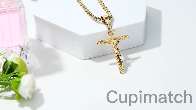 Cupimatch Uomo Collana Acciaio Inossidabile con Pendente Martello