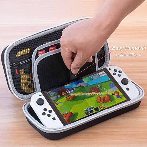 Étui rigide Nintendo Switch OLED pour ranger chargeur et éviter rayures
