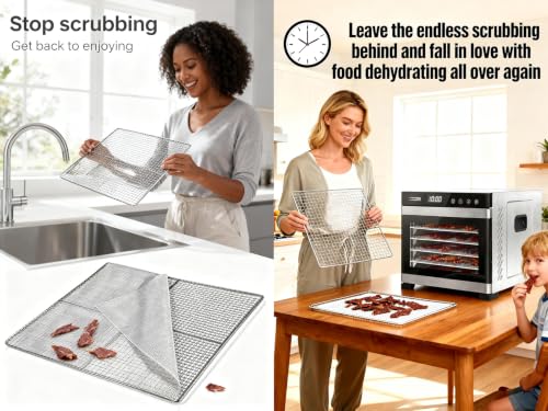 Image of Silicone Dehydrator Mesh Sheets: 14x21 inch 10-packs for Dehydrator Trays