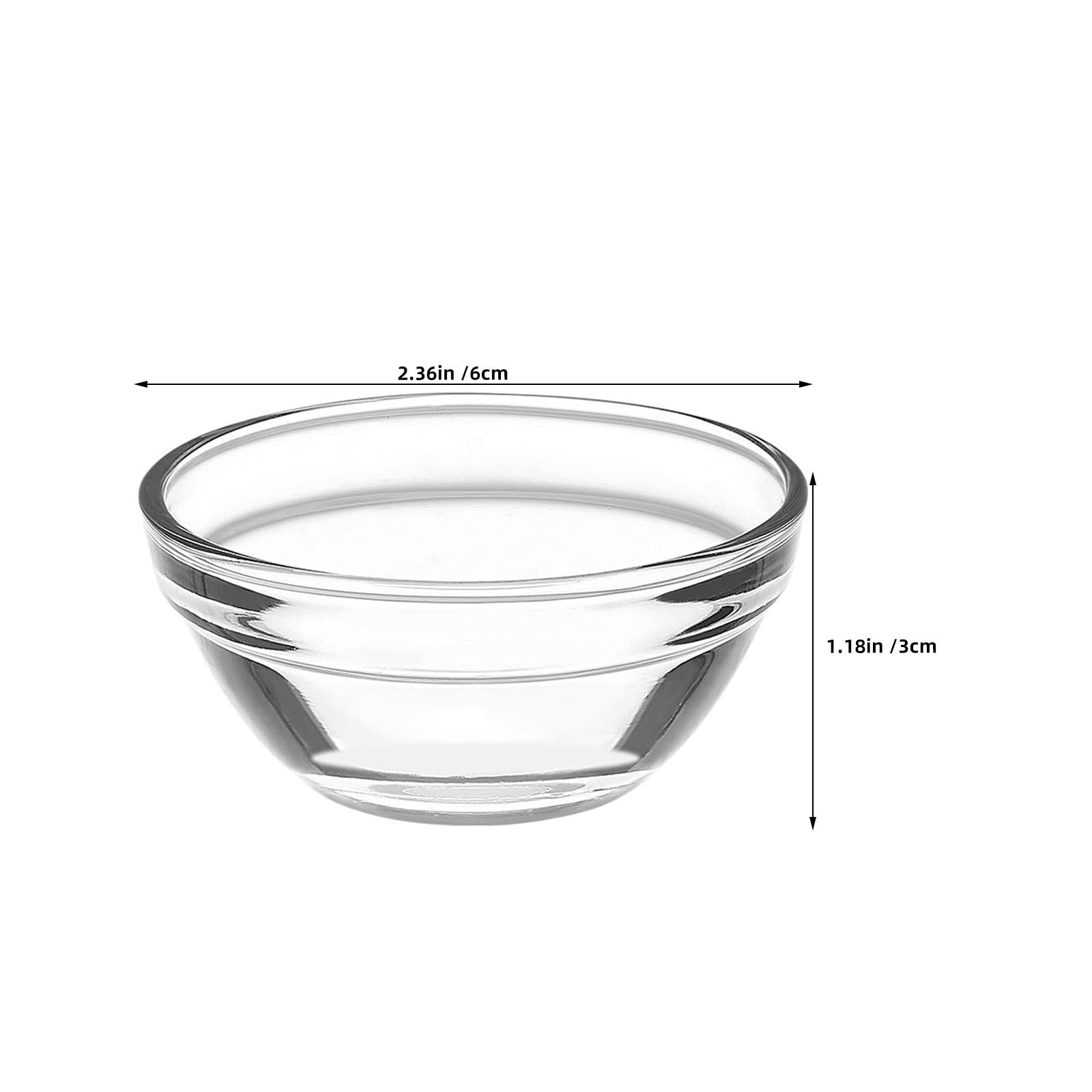 ibasenice 24 Stück Glasschälchen für Desserts aus Glas mit Stabilem Boden Spülmaschinenfest Rund für Individuelle Desserts bei Zusammenkünften