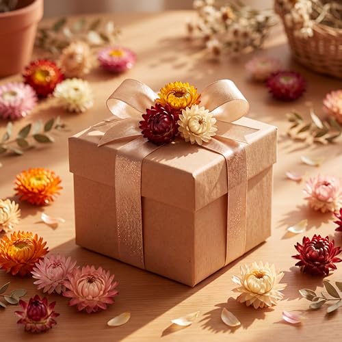 Flores Secas Comestibles Mezcladas Color Helichrysum Strawflower miniatura 6