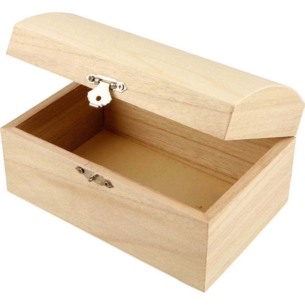 Creativ 575440 Wooden Chest 16.5 cm x 11 cm x 8.55 cm Pack of 6