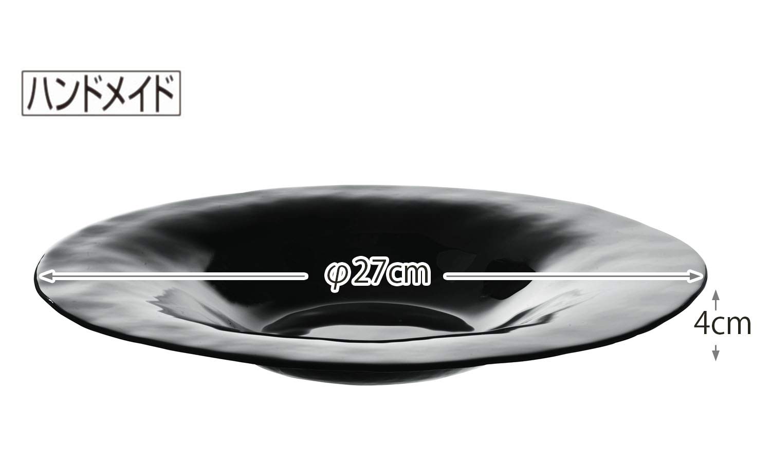 Amazon.com: 東洋佐々木ガラス Toyo Sasaki Glass Platter, Black