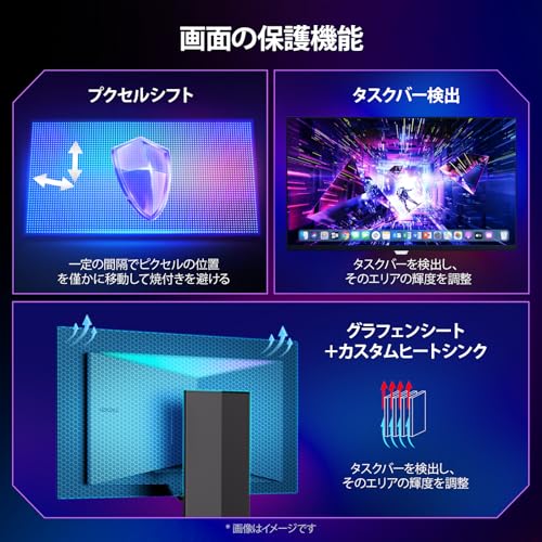 undefined KOORUI ゲーミングモニター 27インチ OLED WQHD 240Hz 0.03ms OD HDR400 有機EL(2560×1440) 99%DCI-P3 10Bit HDMI2.1 ブルーライト軽減 DisplayPort S2721XO の商品画像 6