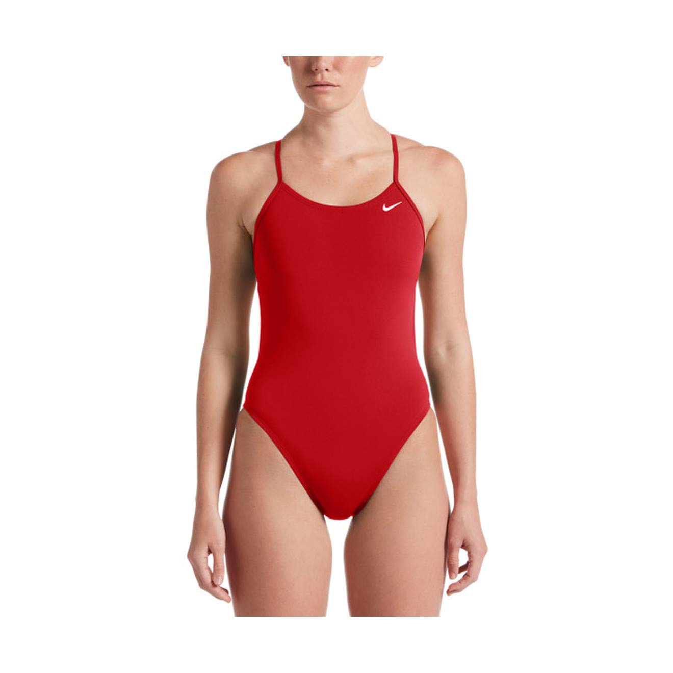 Nike Hydrastrong Solid Cut-Out One Piece (30, University Red)