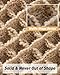 AMOAMI Upgraded Waffle Bath Mat, Super Absorbent Non Slip Bath Mats for Bathroom Floor, Machine Washable Bathroom Rugs with Tassels, Rubber Backed Bathroom Mats, Ultra Soft, 18