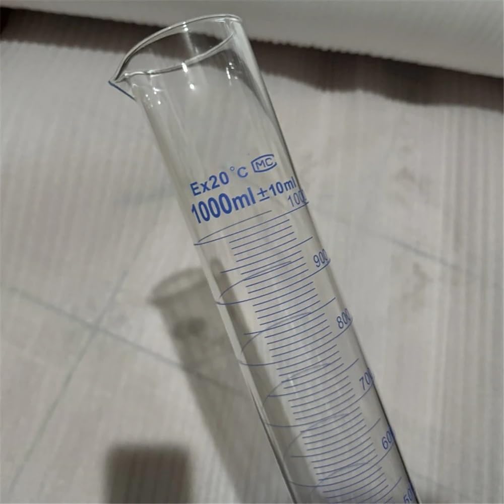 Cilindro graduato for laboratorio scientifico da 1000 ml, attrezzatura for la misurazione del vetro da laboratorio