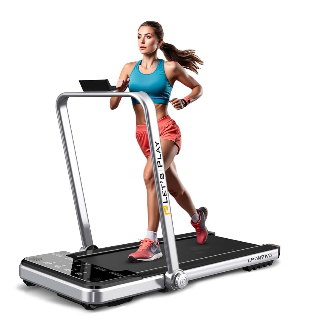 Let's Play Walking Pad Treadmill for Home Foldable 4.5HP Peak DC Motor - Foldable Under Desk Running Machine, 12km/hr Speed, 120kg Capacity (1 Year Warranty)-image-27