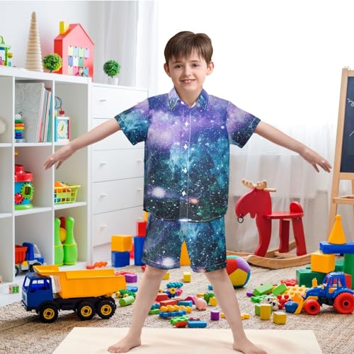 Image of visesunny Little Boys Short Sleeve T-Shirt Beach Shirts for Kids Casual Shorts Set Summer Clothes Outfits