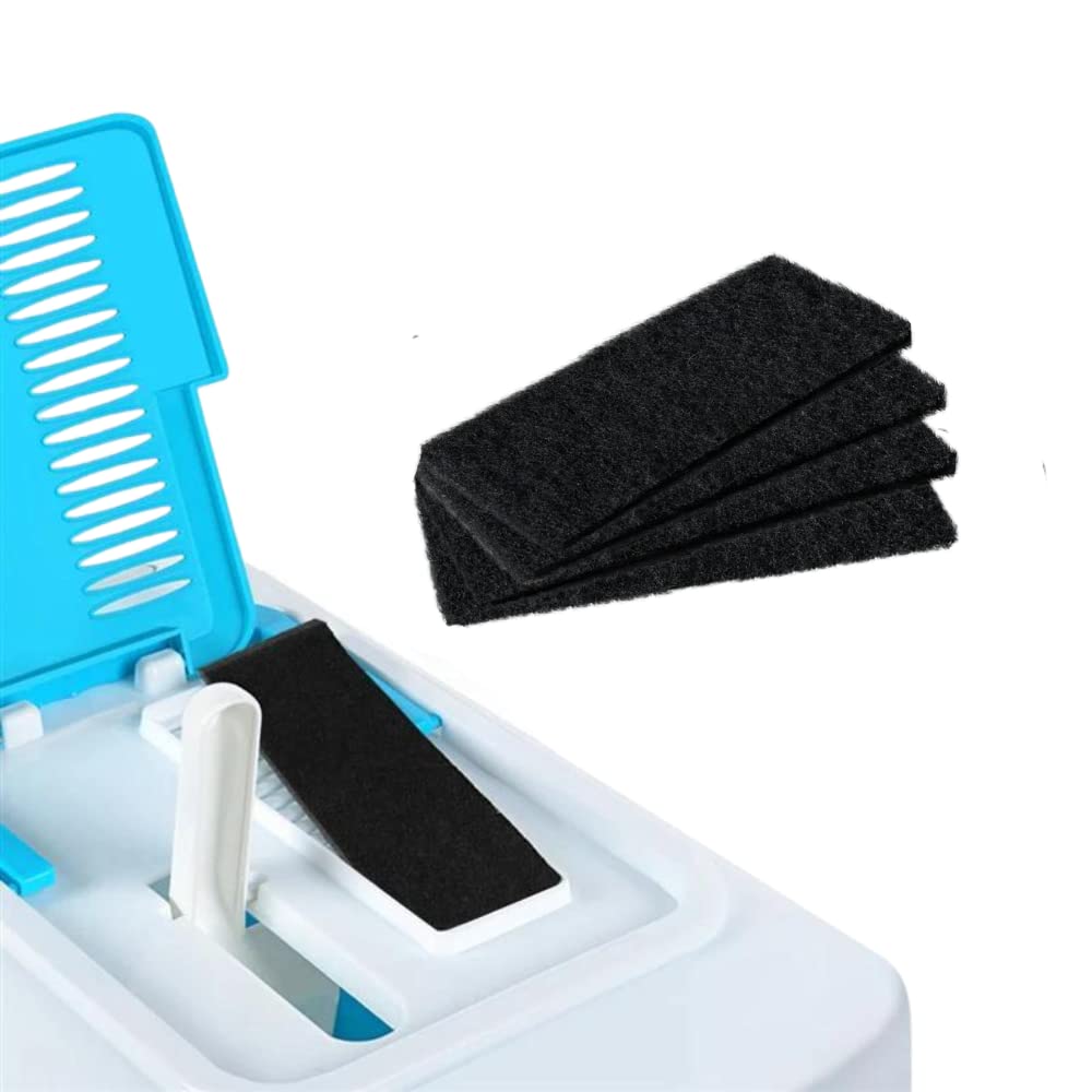 4 stuks filters van actieve kool, kattenbakvulling, geurremmend, geschikt voor keukenafvalemmers, composters, kattenbak, maximale opname van slechte geuren