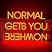 Wanxing Normal Gets You Nowhere Neon Schild Led, Rot Leuchtreklame mit USB Power Buchstabe Neon Lichter Wand für Schlafzimmer Pub Home Bar Room Club Party Fenster Wanddekoration Geschenk Here We günstig Kaufen-Wanxing Normal Gets You Nowhere Neon Schild Led, Rot Leuchtreklame mit USB Power Buchstabe Neon Lichter Wand für Schlafzimmer Pub Home Bar Room Club Party Fenster Wanddekoration Geschenk