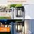 2 Packs Dusk to Dawn Outdoor Wall Lighting 9.76'', Exterior Light Fixture Wall Mount for House Front Porch Light, Black Anti-Rust Modern Outdoor Lantern with Tempered Glass Shade for Garage