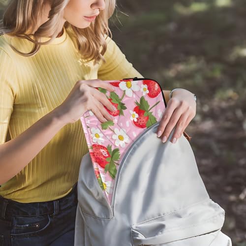 Funda para laptop 13-14 pulgadas con diseño floral rosa miniatura 6