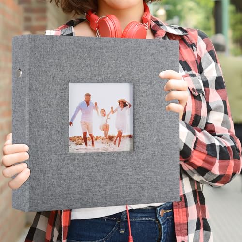 Miaikoe Photo Album 6x4 1000 Pockets Slip in Large Capacity Album for Family Wedding Anniversary Linen Album Book Holds 1000 Horizontal and Vertical 10x15cm Photos(1000 Pockets - Image 3