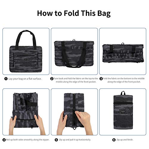 Gonex Travel Duffel Bag, Foldable Small Duffle Carry on Luggage Personal Item Bag Weekender Tote Bags Overnight Hospital Bag for Women Girls 30L Marble