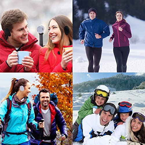 Zzxllro 6 Pairs Bandless Ear-Warmer, Soft Fleece Ear Muff, Thick Ear Covers For Women Men Cold Weather Outdoor Sport (M) #TOP6