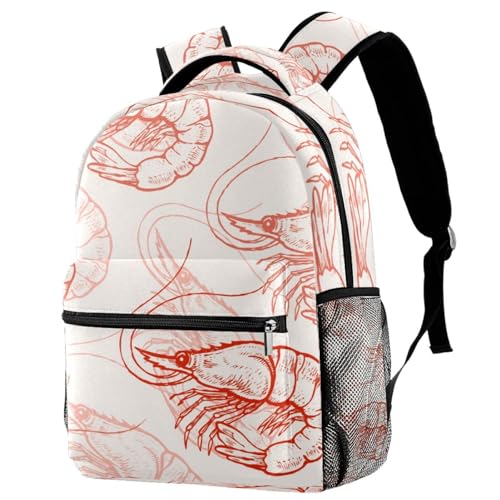 Sac de voyage crevettes multicolore imprimé pastel tendance