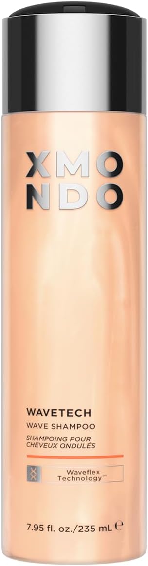 XMONDO Hair Wavetech Wave Shampoo | Vegan Formula with Sunflower Seed & Grape Seed Oil to Boost Hydration, Tame Frizz, and Enhance Your Wavy Hair, 8 Fl Oz 1-Pack