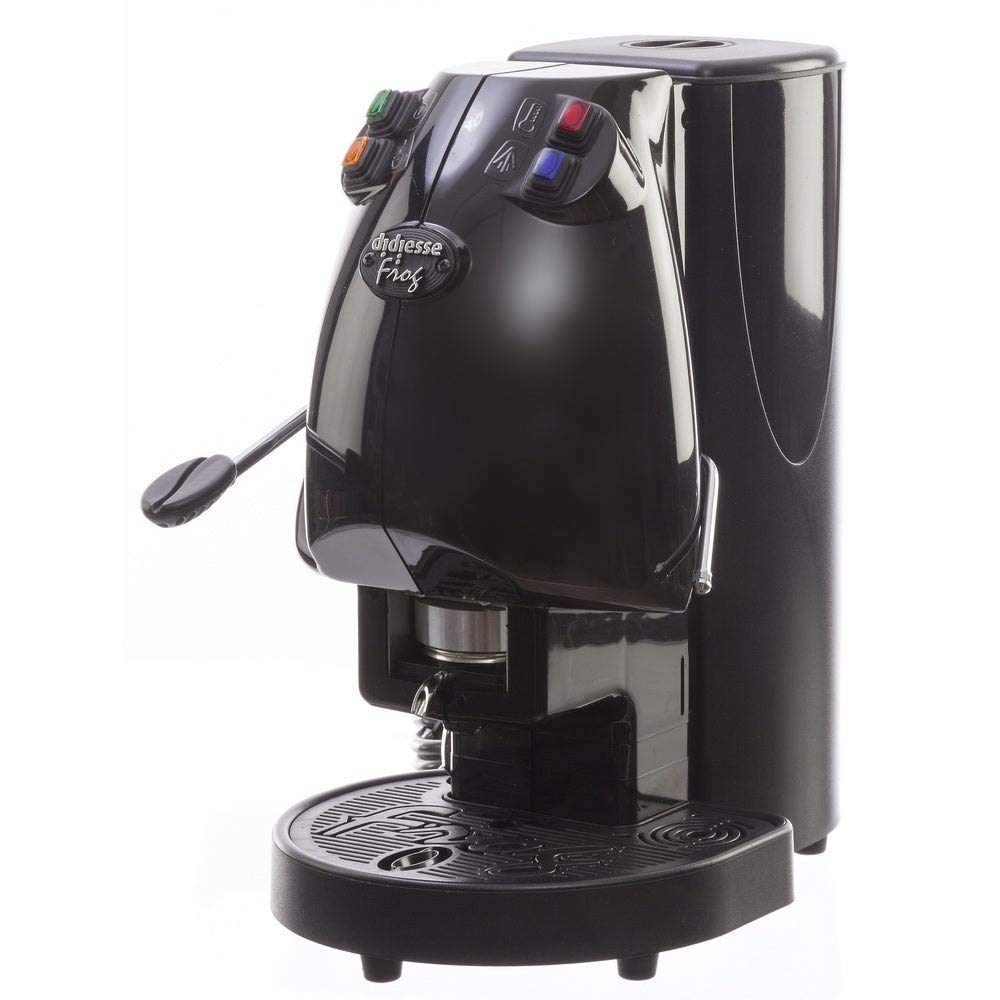 FROG Nero Lucido Revolution 1900 Coffee Machine for Pads Thermoblock Aluminium/Thermoplastic, Black High Gloss