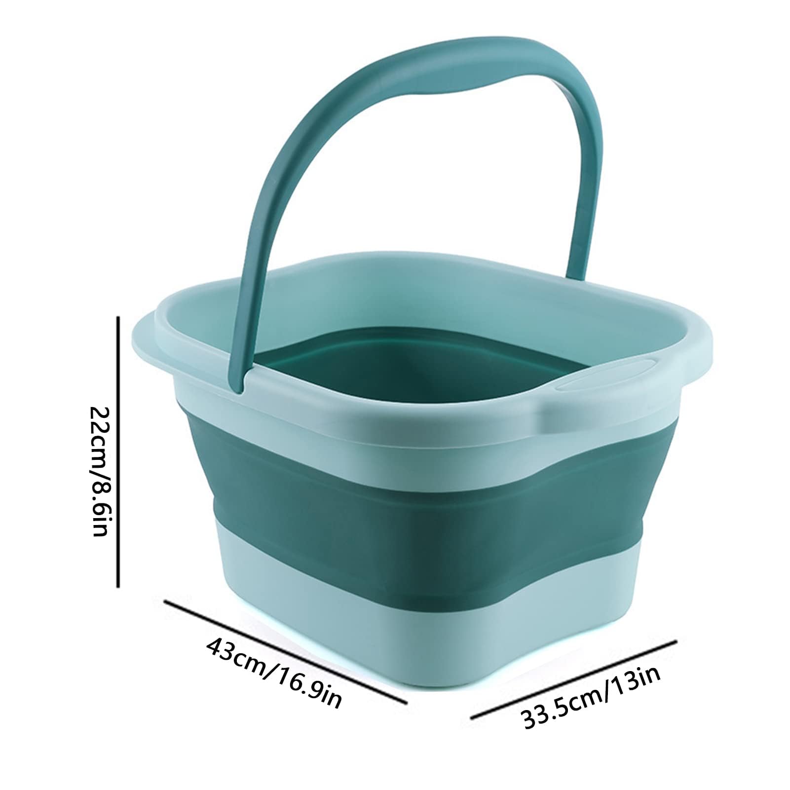 Vasca pieghevole per pediluvio Tub Basin Tools - Pediluvio pieghevole per alleviare lo stress, secchio pieghevole, grande secchio per vasca da bagno, pediluvio pieghevole