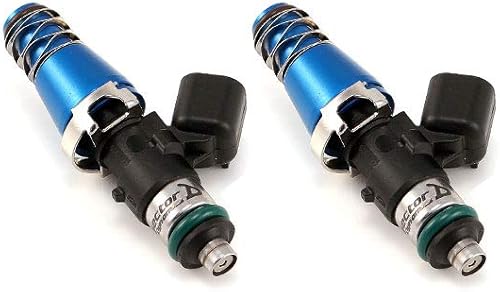 Injector Dynamics 1050.11.03.60.11.2 ID1050x, para 79-86 RX-7. Adaptadores de 0.433 in (azul) -204 / 0.551 in junta tórica inferior