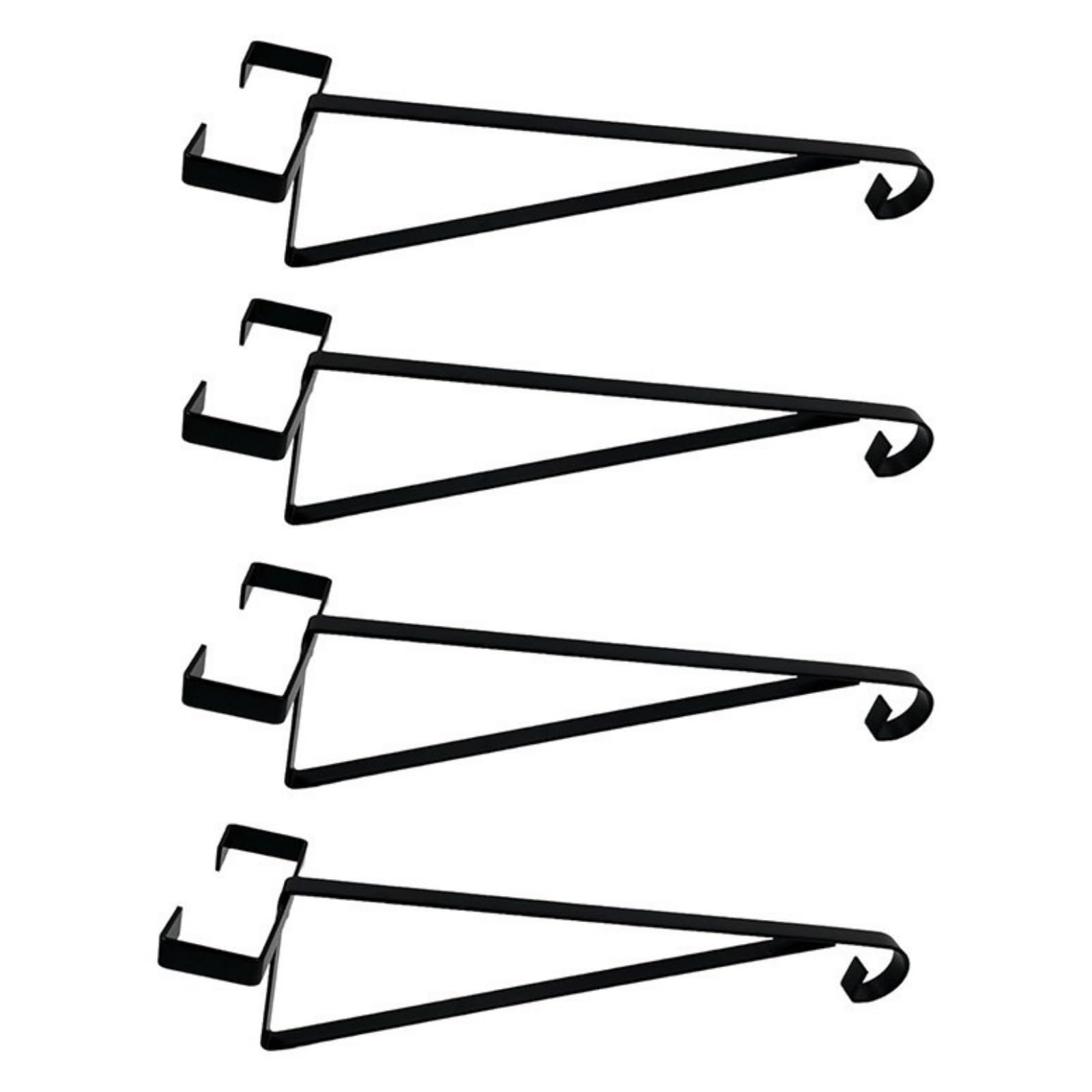 Fence Basket Hanger Crochet de Clôture Support Potence Équerre Montage Glissé sur Poteau sans Perçage pour Plantes Suspendues Adapté aux Clôtures Béton