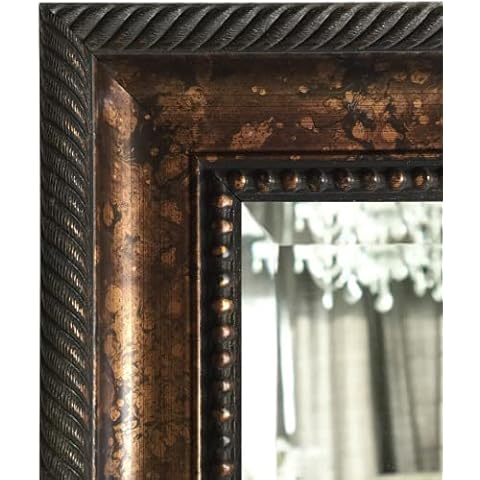 West Frames Santino Bathroom Vanity Rectangle Framed Wall Mirror (Bronze Black, 26.25" x 36.25") Cover