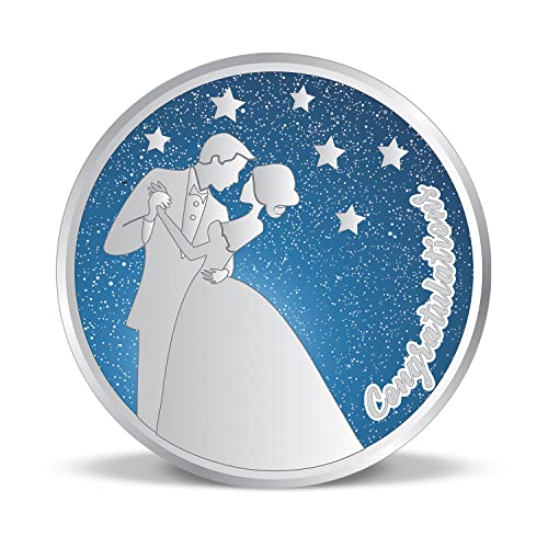 Image of ACPL 20 Gram X 2 = 40 Grams Pure Silver Coin Combo Bis Hallmarked 999 Fine Silver Wedding Anniversary Gift Precious Moments