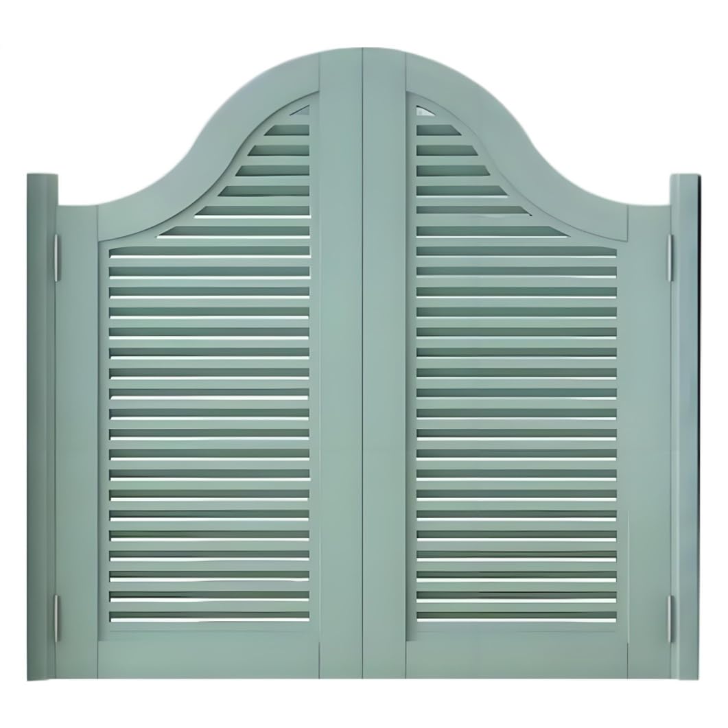Portes battantes de café double persienne en bois personnalisables