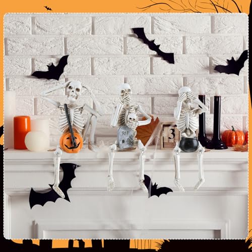 Set de 3 Figuras Decorativas de Calaveras No maldecir miniatura 4
