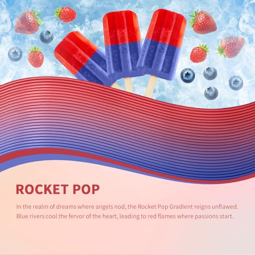 Image of OVERTURE Rainbow PLA Filament 1.75mm, Neatly Wound 3D Printer Filament 1kg Spool (2.2lbs), Dimensional Accuracy + /- 0.02 mm, Fit Most FDM 3D Printers(Rocket pop)