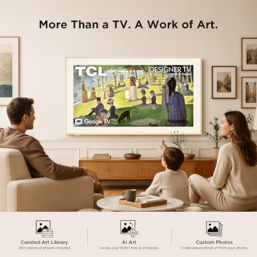 TCL 75" Designer Series Picture Frame TV, QLED 4K, 75A300L, 2026 Version - image 2