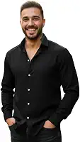 Camisa Social Masculina Manga Longa Gola Italiana confortavel e Elegante para Reunião e Ocasiões Especiais