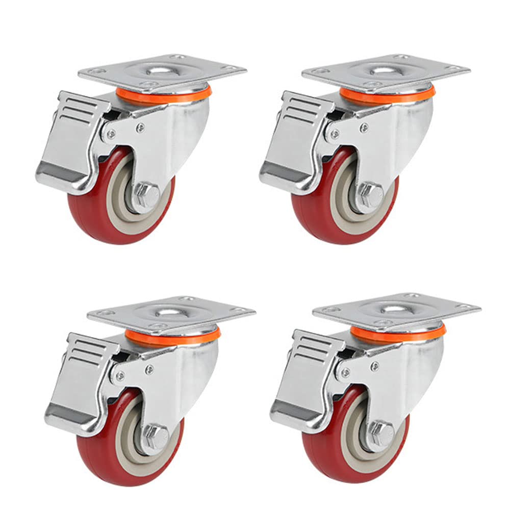 Buy WeZest Casters, Caster Wheels, Plate Casters, Swivel Wheels With
