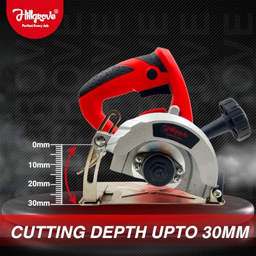 Image of Hillgrove Tile Wall Marble Tiles Wood Plywood Cutter Cutting Machine Electric 5 inch with Wheel (Red&Black)
