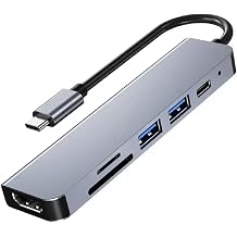 Lunatic 8040 Type C 3.1 HUB - HDMI 4K USB2.0 2xUSB3.0 SD TF PD 60W 6's  1 Arada Premium USB Hub