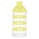 Accmor Formula Dispenser On The Go, 4 Compartments Stackable Formula Container for Travel, Baby Milk Powder Kids Snack Container, BPA Free