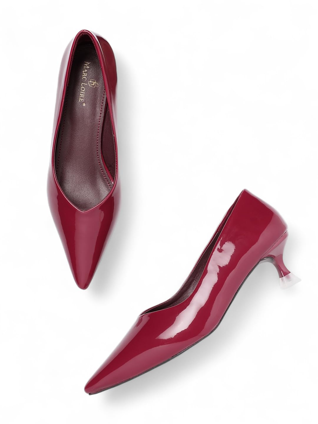 marc loire Women’s Kitten Heel Pump Shoes for Formal and Office Wear-picture-12