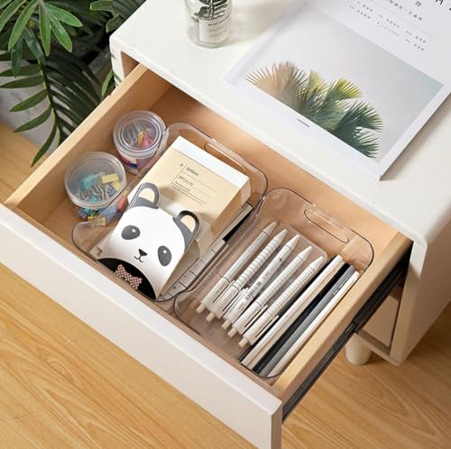 Clear Plastic Storage Organizers - 4PCS Versatile Trays Set - Image 5