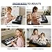 37 Keys Piano Keyboard for Beginners -1200mAh Rechargeable Electronic Musical Instrument with Mic LED Screen 200 Tones 200 Rhythms 50 Demos, Birthday Gift for Kids